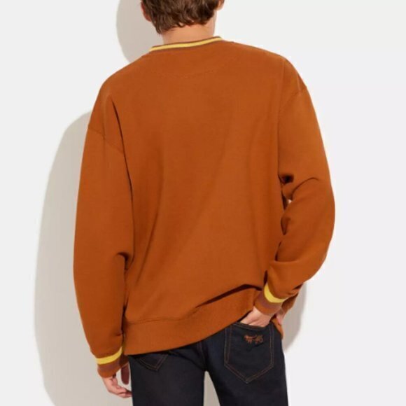 **AUTHENTIC** Coach Crewneck in Caramel XL ULTRARare NWT - Picture 4 of 5